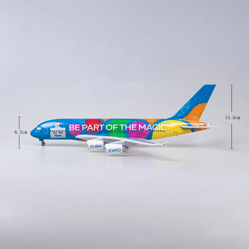 エアバス A380 1/160スケール UAE 旅客機 モデル 1/160 スケール飛行機モデル 380 A380 UAE EXPO 版航空会社