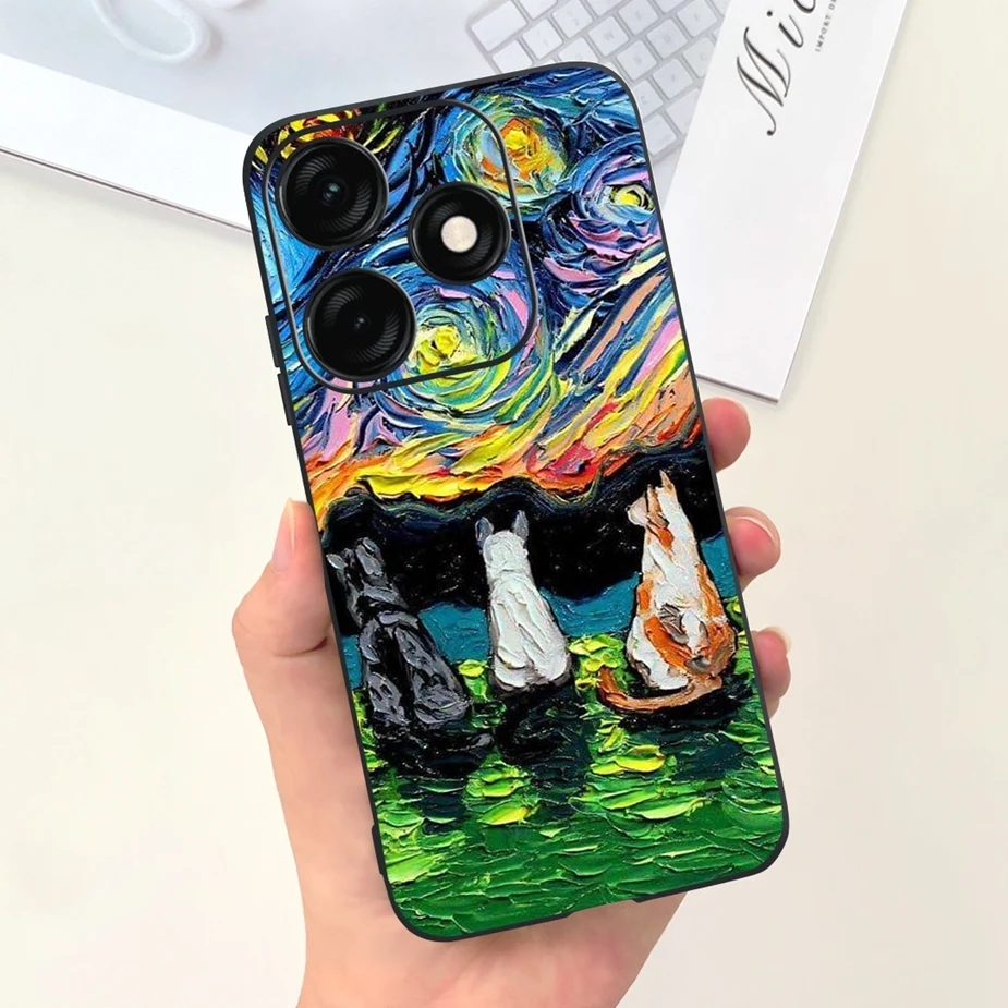 Cute Fashion Painted Soft Silicone Phone Case Cover