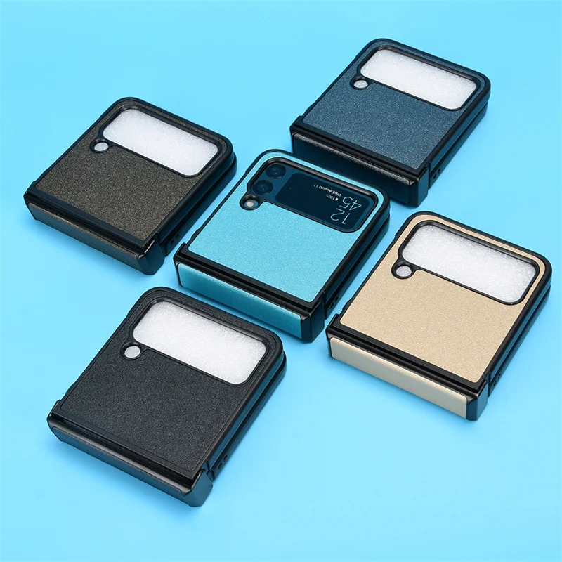 Per Samsung Galaxy Z Flip 3 Z Flip 4 Sand Grain Design Feel Skin Pu Cerniera Custodia Galaxy Zflip 4 Zflip 3 5G Fundas Antiurto