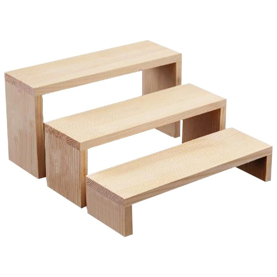 Rectangular Wooden Beaded Display Stands for Crafts