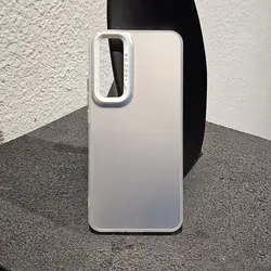 Matte Laser Colorful Bumper Armor Shockproof Phone Case for OnePlus Nord (IMD white)