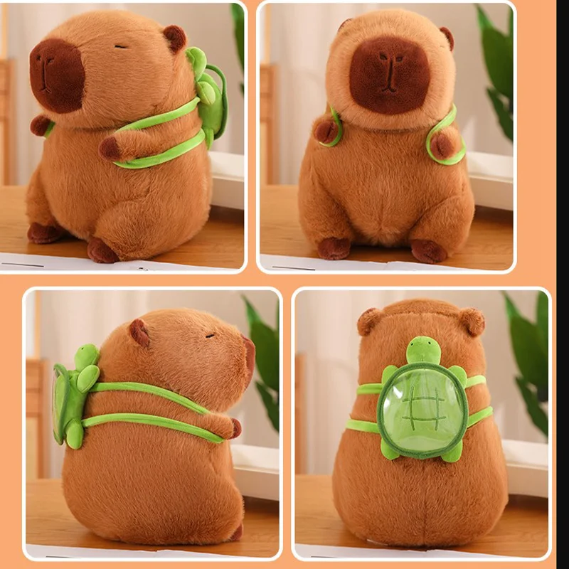 23cm Capybara Plush Simulation Capibara Anime Fluffty Toy Cute Doll Stuffed Animals Soft Doll Plush Christmas Thanksgiving Gift 5