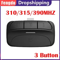 Garage Door Remote Control Transmitter Garage Door Opener Yellow Learn Button 310MHZ 315MHZ 390MHZ For 971LM 893MAX 1