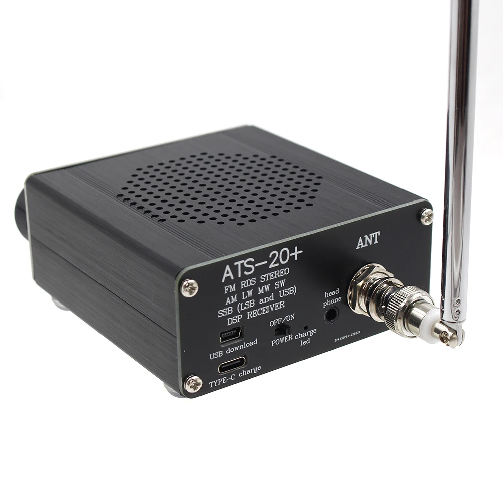 가정용 올밴드 라디오 ATS-20 + 리시버 FM AM (MW SW) SSB (LSB USB) 안테나, 0.96 인치 OLED 디스플레이 라디오 리시버