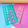 Pacifier Measuring Ruler Non-stick 18x10cm Measuring Tools Nipple Diameter Measuring Card Sizing Tool Silicone Odorless 1