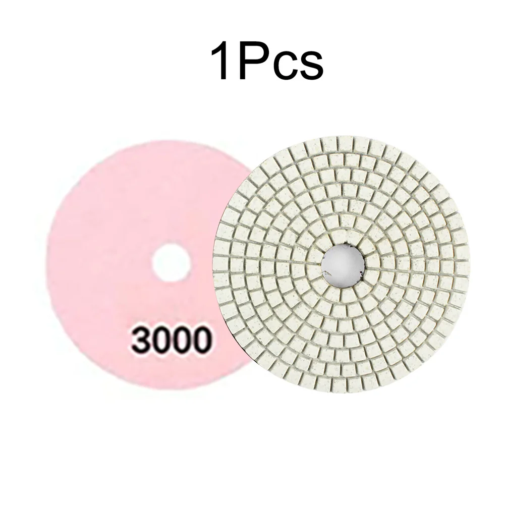 4 Diamond Polishing Pad for Wet/Dry Sanding and Polishing of Granite, Concrete, Marble, Glass, and Stone Surfaces