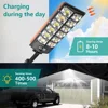 6500K Super Bright Outdoor Solar Lamp Waterproof Wall Lamp Motion Sensor Remote Control Garden Street Light New Year gifts 2