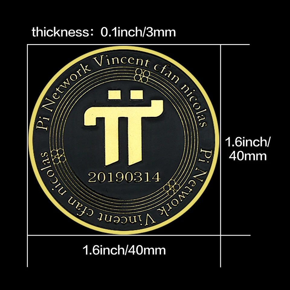 Pi Coin Gold Plated Collectibles Medal, Uncurrency Collectibles, 20190314 Pi  Network, Vincent Cfan, Nicolas Memory Gift - AliExpress
