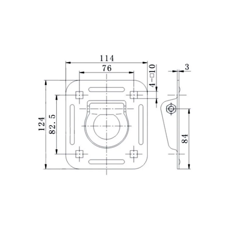 Promotion CVP Lashing Ring Recessed Tie Down Floor Strap Ring Trailer Truck Ute ATV RV Parts Camper Caravan Accessories