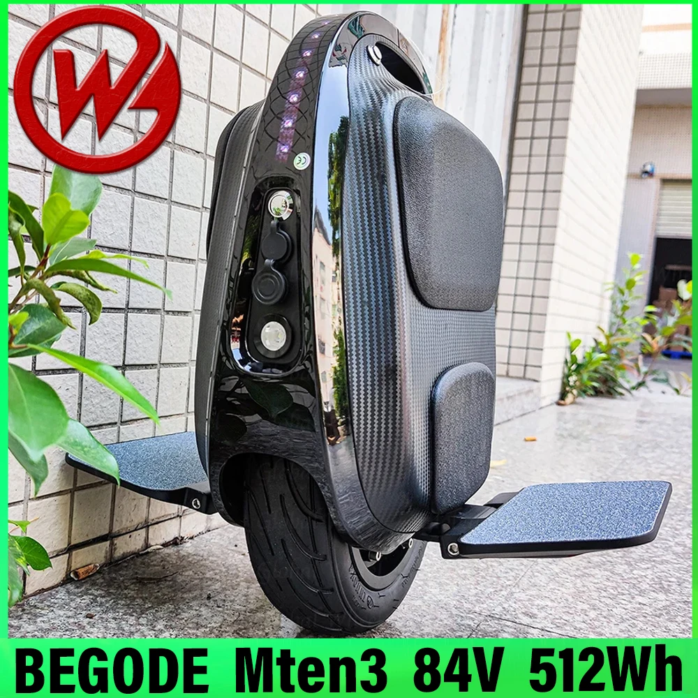 Gotway Mten3 Begode Mten3 84V 512Wh Electric Unicycle 10Inch Tire 800W Motor 11kg