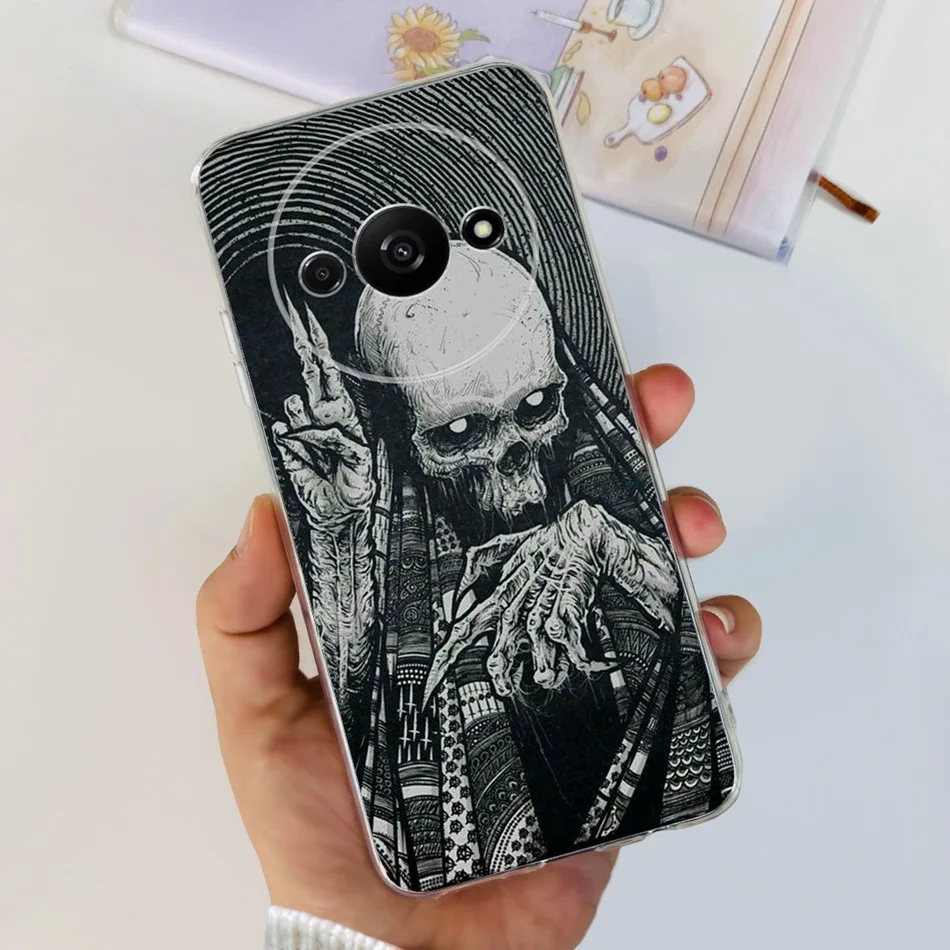 Elegant Printing Soft Silicone Clear TPU Slim Phone Case