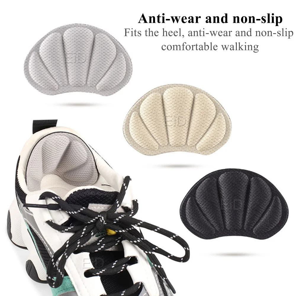 2PCS Ferse Pad Aufkleber Für Schuhe Männer Frauen Turnschuhe Verdicken Anti-tragen Anti-fallen Ferse Schutz Schuh einlegesohlen Polsterung Reduziert – Detail 17