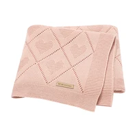 Baby Blankets Super Soft Newborn Cotton Knit Month Stroller Nursery Swaddle Wrap Quilts 90*70cm Infant Boy Girl Sleeping Covers 1