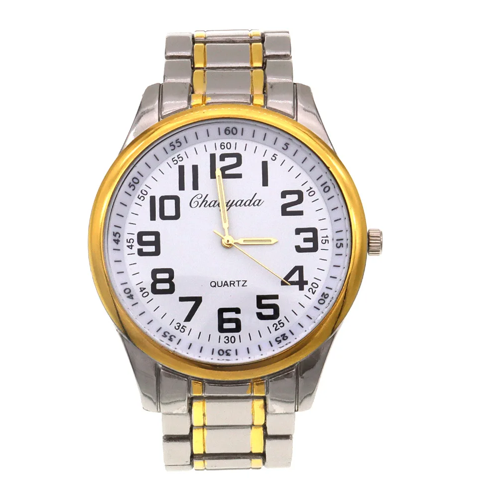 Luxury Watch Business Watches Male Clock Stainless Steel Quartz Men Watch reloj hombre Dad Gifts Big Number Wristwatch 4