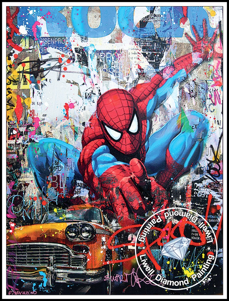 Spider Man 50*30cm full round drill diamond painting – Jules' Diamond Art