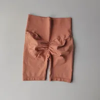 Peach Fitness High Waist Sports Women's Five-point Pants Stretch-pressure-reducing Yoga Shorts Running Tight Mid-sized Pants - Image 6