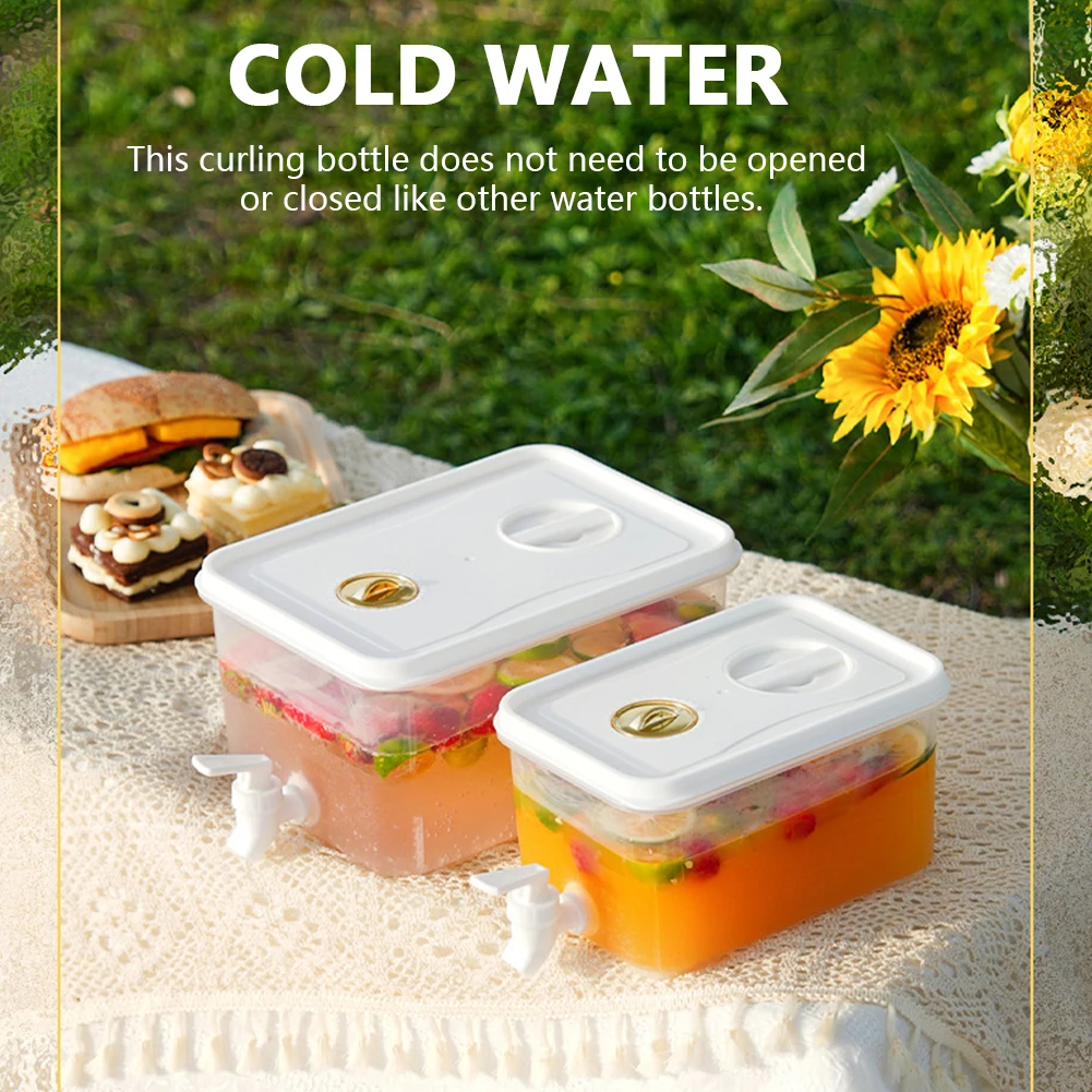 Fridge Kettle 3.5/5/10L Cold Water with Faucet Beverage Dispenser for Summer Party