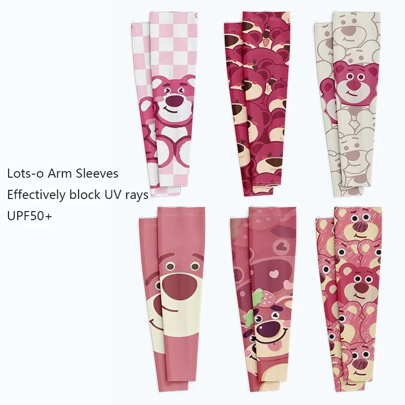 

Disney Lots-o Arm Sleeves Cute Cartoon Summer Ice Fabric Outdoor anti-mosquito Breathable Long Arm Cover Arm Sleeves Girls Gift