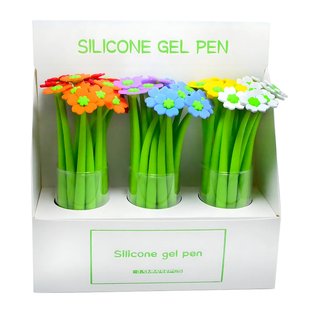 Kirschblüten-Gelschreiber – 30 Stück, 0,5 Mm, Schwarze Tinte, Mit Süßem Blumen-Kopf, Für Schule & Büro