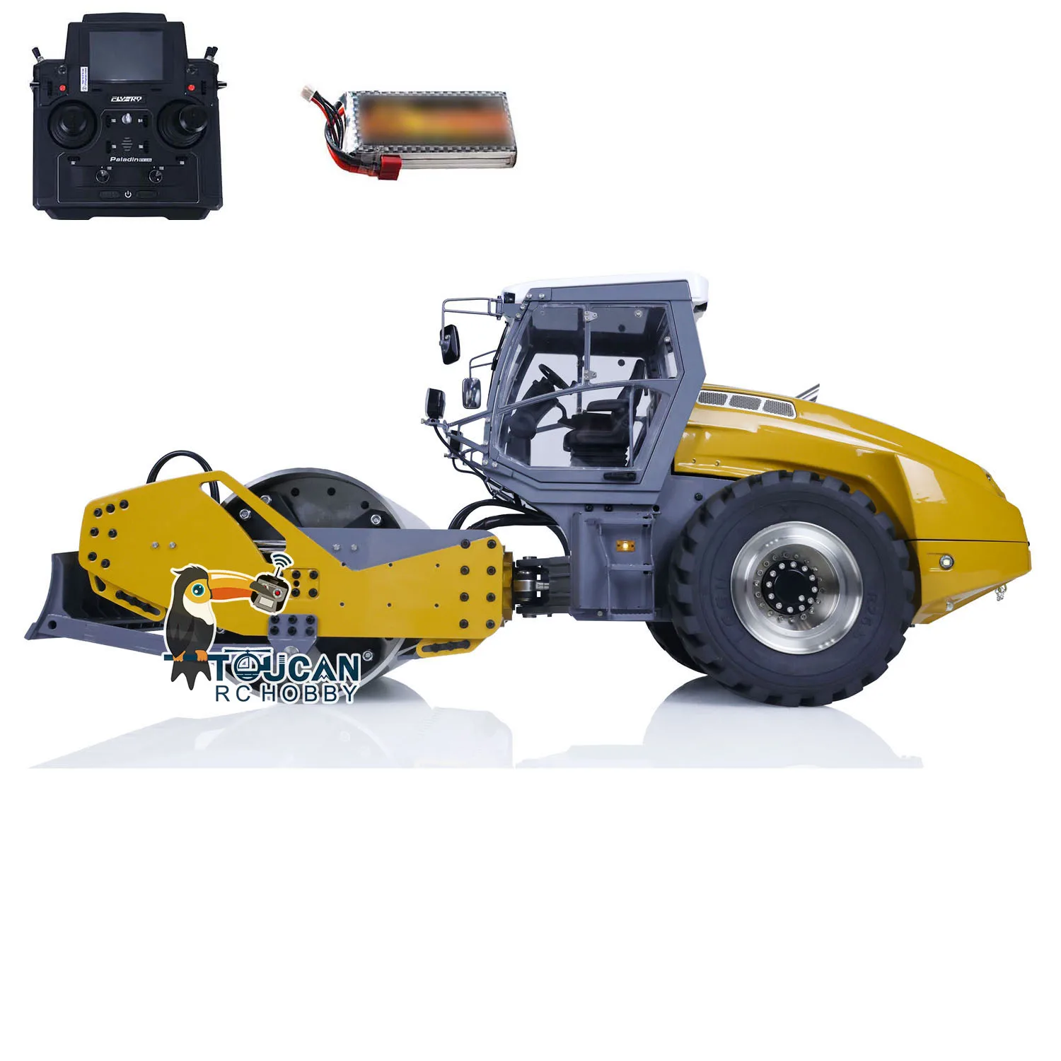 LESU Metal 1/14 RC Hydraulic Road Roller Aoue-H13i RTR Remote Control Car Model with Light Sound System W/O Charger TH22706-SMT3 4