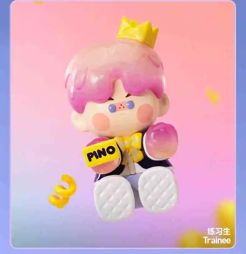 thumbnail image 1 of Figuras de acción auténticas de la serie Pino Jelly Shining Plan, modelo Kawaii, adorno de escritorio hecho a mano, juguete para niños, regalos de cumpleaños sorpresa, 1 of 5
