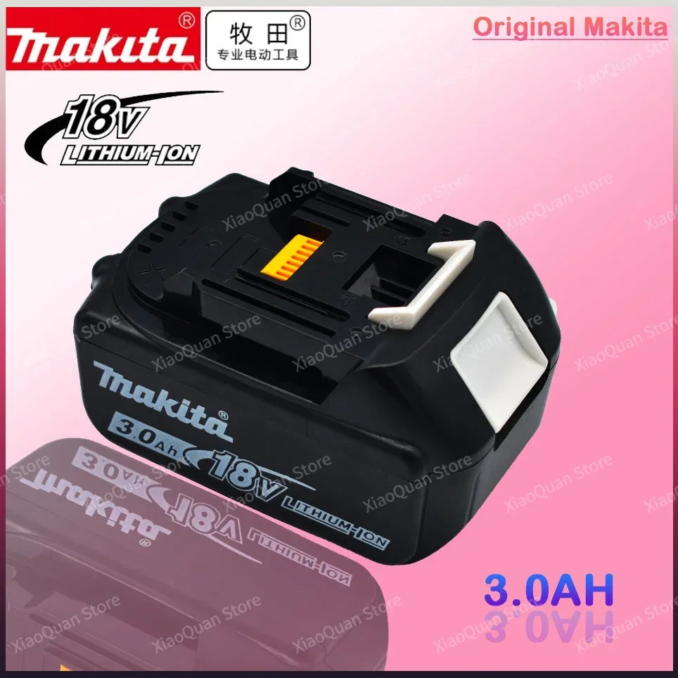 

Makita 100% original 18V 3000mAh Makita lithium-ion rechargeable power tool 18V replacement battery BL1860 BL1830 BL1850 BL1860B