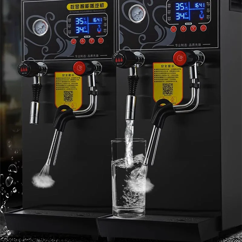 Commercial Milk Frother Electric Boiling Water Machine Espresso Coffee Milk Foamer Smart Temperature Control Milk Foam Machine 4