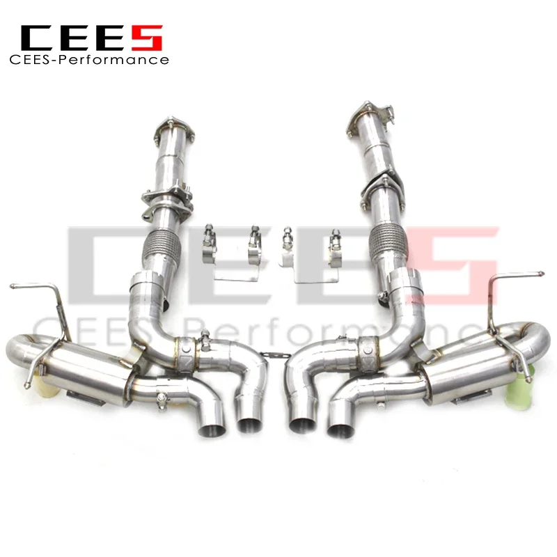 

CEES Performance Full Exhaust System Downpipe for CORVETTE C8 Z06 2019-2023 Stainless Steel Escape Z06 Exhaust
