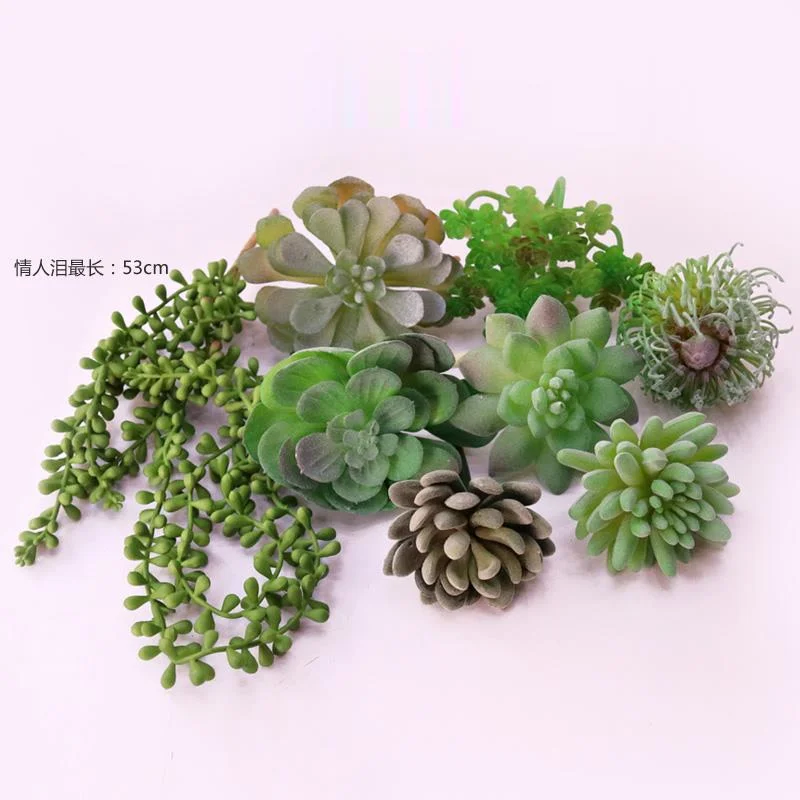 Artificial Succulents Plants Home Garden Bedroom Living Room Office Decoration Accessories Fake Plants Desktop Mini Small Bonsai 1