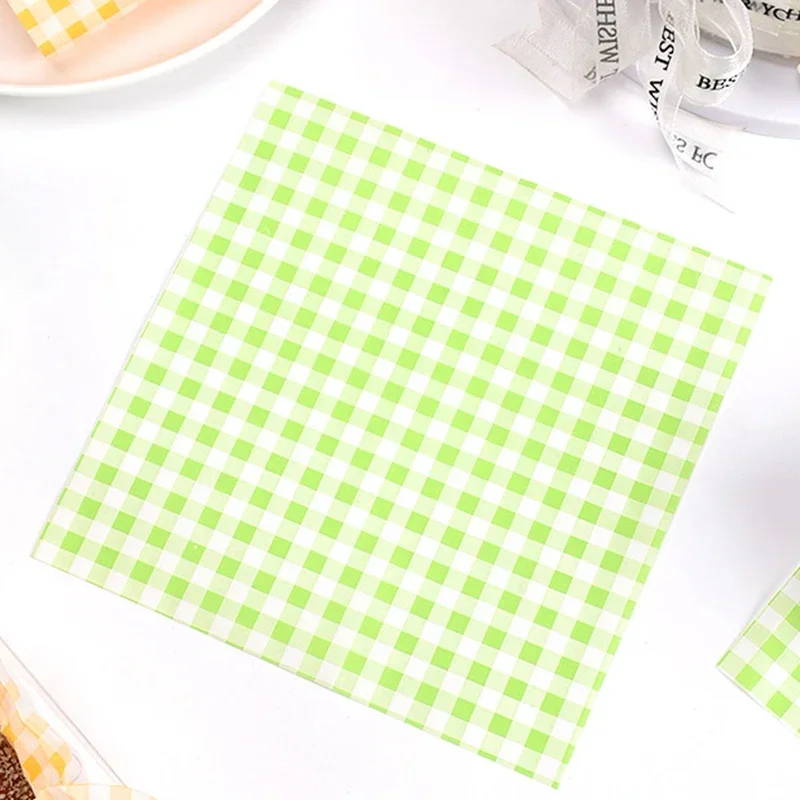 100pcs Oil-Proof Waxed Food Paper for Bread, Sandwiches, and Baking