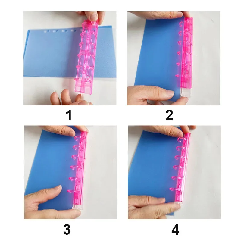 あわページ　6点セット A7 Binder 6-hole Clip Notebook Loose-leaf Plastic Binder