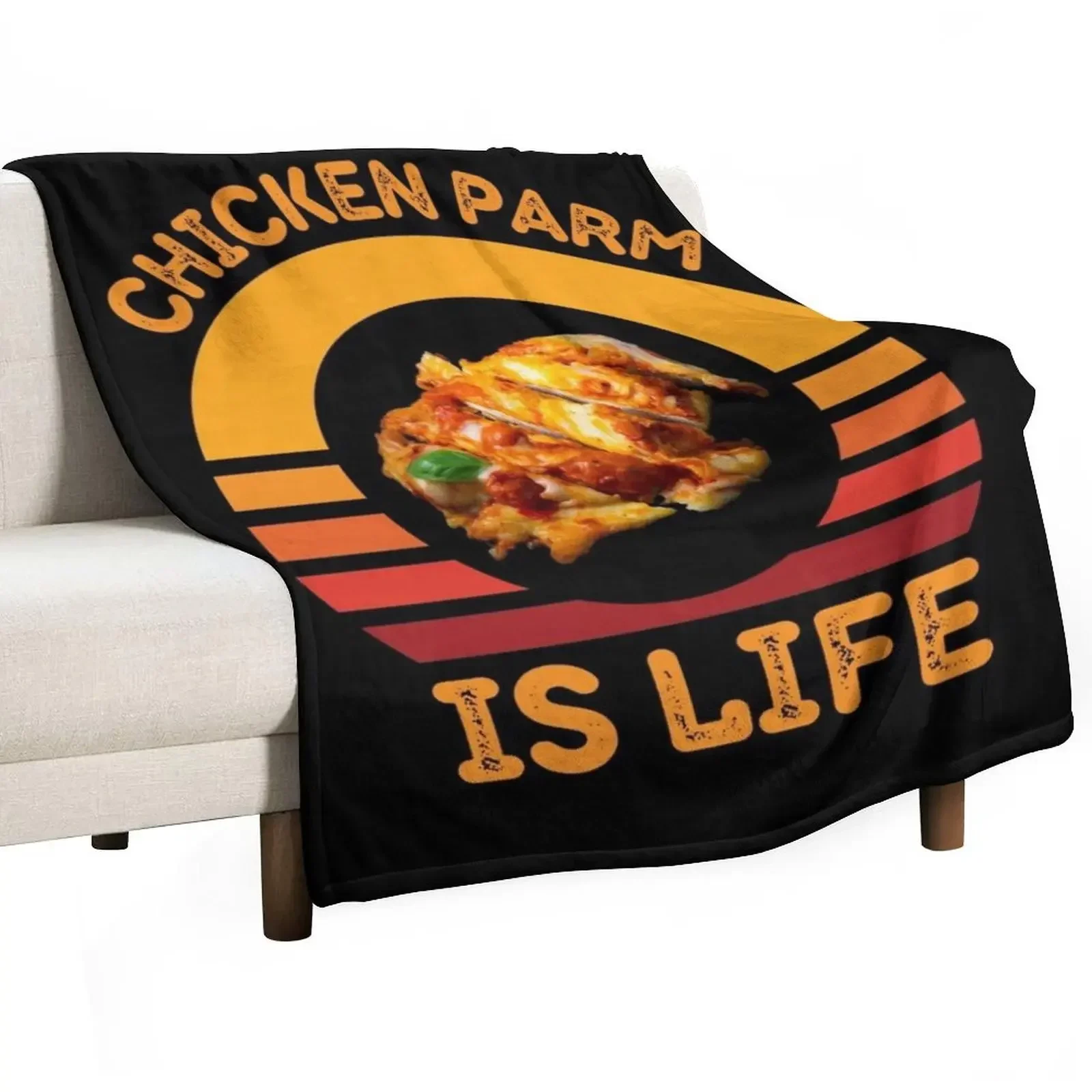 

Chicken Parm is Life Parmigiana Italian Food Lover Throw Blanket Single Baby Thins Decorative Throw Blankets