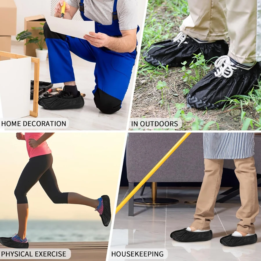 Shoe Covers Shoe Covers Disposable 50Pack (25 Pairs) Durable Non-Slip Water Resistant Recyclable for Indoor and Outdoor