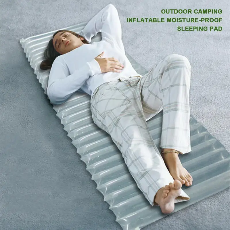 Camping Air Mattress Foldable Blow up Bed Inflatable Bed With Air Pump Travel Air Mattress Outdoor Camping Mattress Air Bed