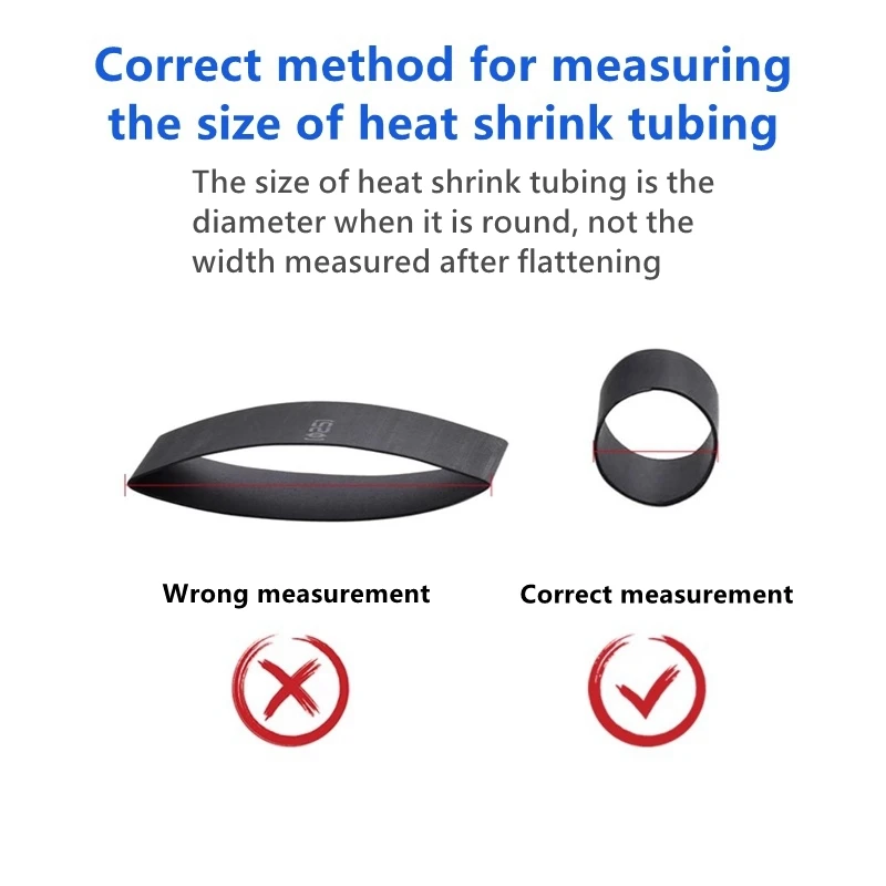 Premium Black Heat Shrink Tubing for Cable Repair and Insulation