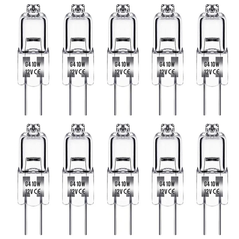 50/100PCS G4 12V 10W 20W 50W 에코 할로겐 전구 캡슐 LED 램프 전구 삽입 비즈 크리스탈 램프 할로겐 전구 도매 2 
