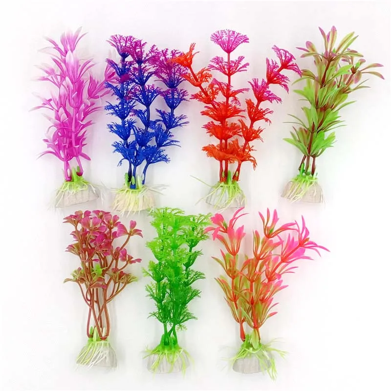 1pcs Simulation Artificial Plastic Aquarium Plants Wonder Grass Ornament Decor Landscape for Fish Tank Decoration
