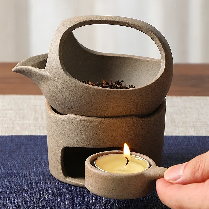 Ceramic Roasted Tea Stove Retro Household Tea Perfumer Baked Awakener Candle Heating Roasted Stove