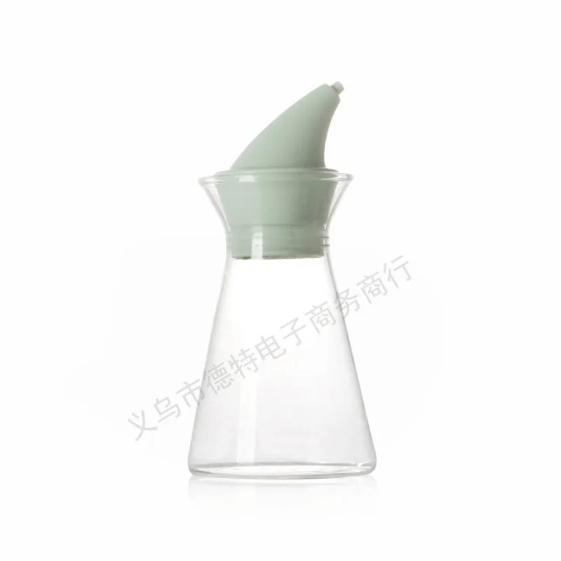Seasoning Jars Oil Pot Lead-free glass matching bottle transparent glass liquid seasoning bottle oil vinegar pot 180ML