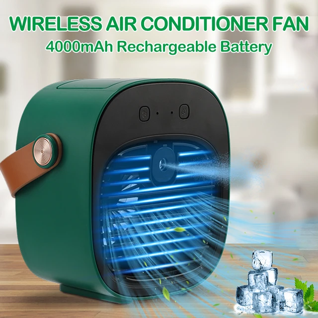 mini ar condicionado portatil Refrigerador De Ar Sem Fio Ventilador De  Refrigeração Recarregável USB Condicionador De Ar Portátil Para O Quarto De  Acampamento Carros ar condicionado portatil para carro - AliExpress