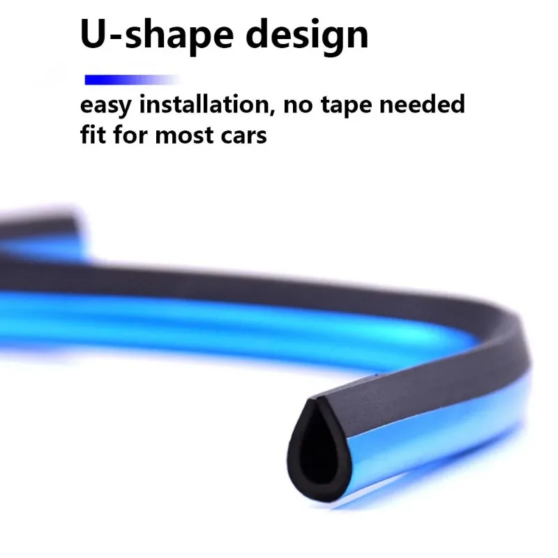 10Pcs 20cm Car Air Conditioner Outlet Decorative U Shape Moulding Trim Decor Strips Car Styling Door Edge Corner Protector
