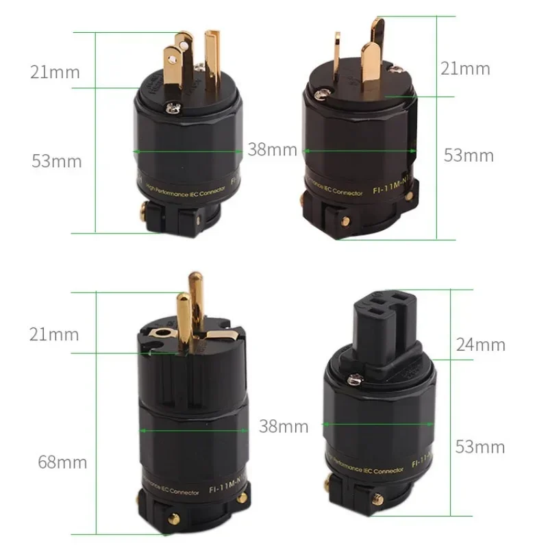 HiFi Audio Power Cable Adapter Furutech FI-11 EU & AU & US