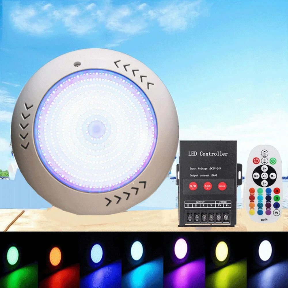 

55W 45W RGB LED Swimming Pool Light IP68Waterproof DC12V 25W 30W 35W Outdoor RGB UnderWater Light Pond LED Piscina Luz Spotlight