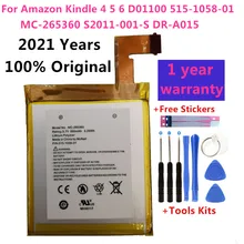 

Brand New 890mAh battery, Suitable For Kindle 4 5 6 D01100 515-1058-01 MC-265360 S2011-001-S DR-A015 gift Tool + Sticker