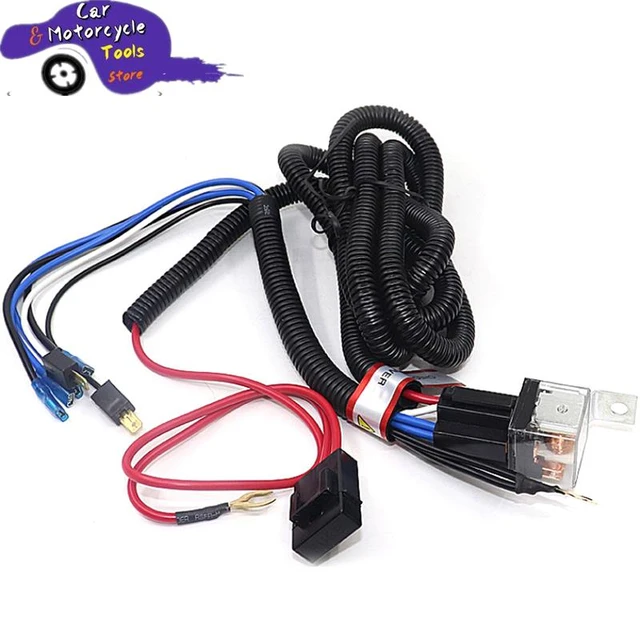 12V Electric Snail Horn Kit with Relay Harness & Button Car Horns