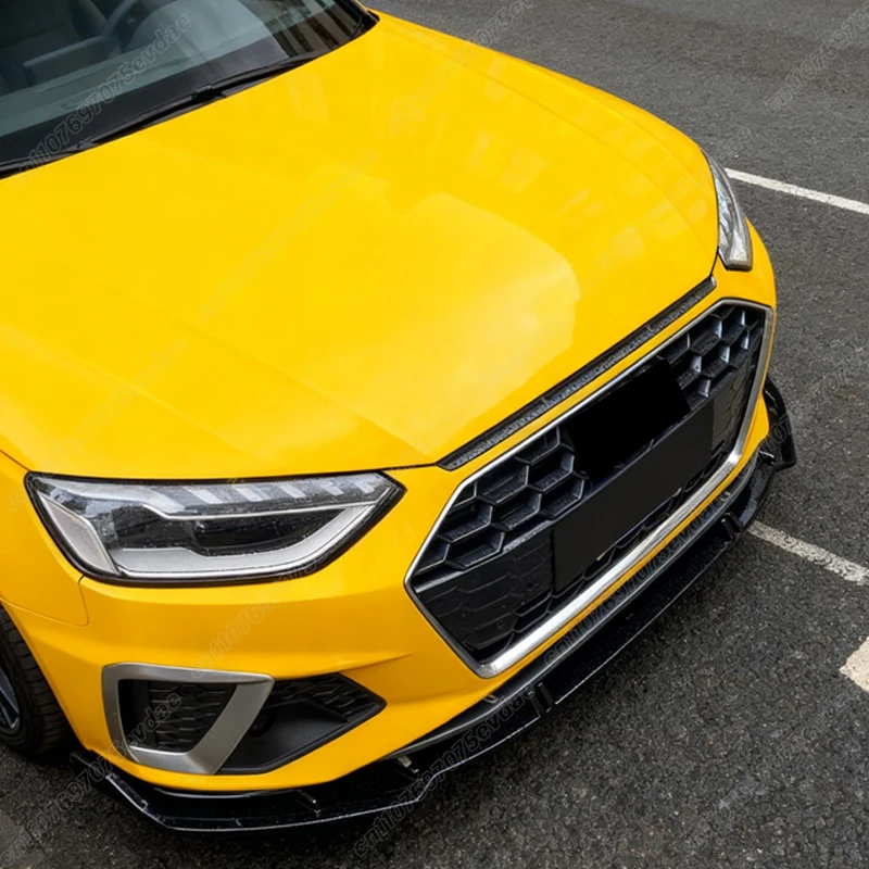 아우디 A4 S4 B9 B9.5 8W TFSI TDI 2019 2020 2021 2022 2023 차량용 프론트 범퍼 립 스포일러 ABS 스플리터 바디 개조 키트