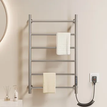 ราวแขวนผ้าเช็ดตัวไฟฟ้าแบบกันน้ำ พร้อมหน้าจอสัมผัส ควบคุมอุณหภูมิ สำหรับห้องน้ำ 1