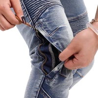 Jean de moto en Kevlar pour femmes, coupe-vent, résistant à l'abrasion, pantalon de protection bleu, pantalon d'équitation tout-terrain, quatre saisons 5
