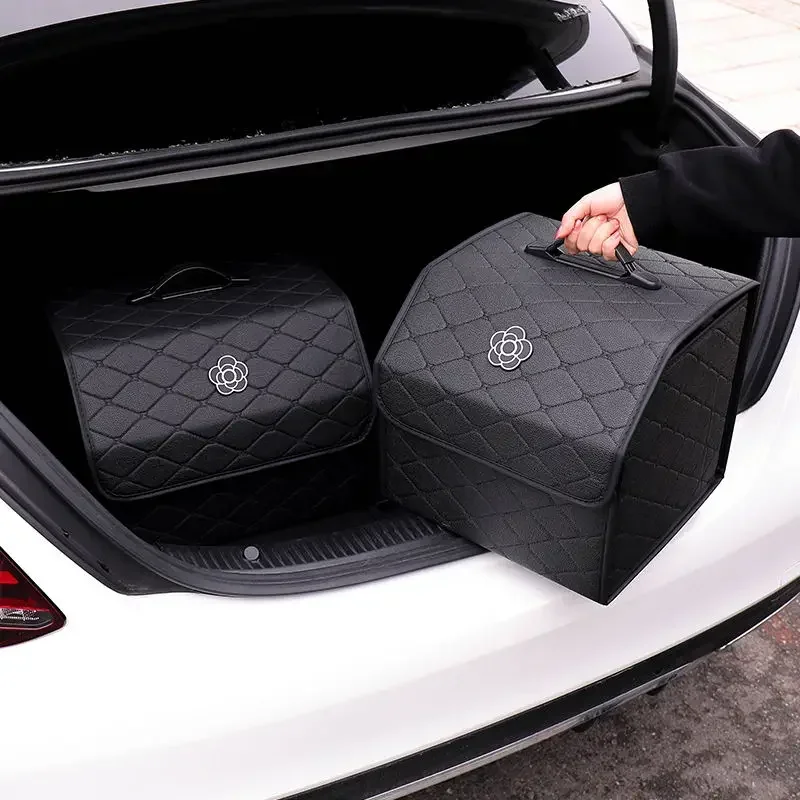 Car Trunk Storage Box Camellia Car Good Things Finishing Storage Multifunctional Interior Product for Woman Lady