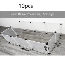Modular Foldable Pet Playpen and Fence (10pcs)